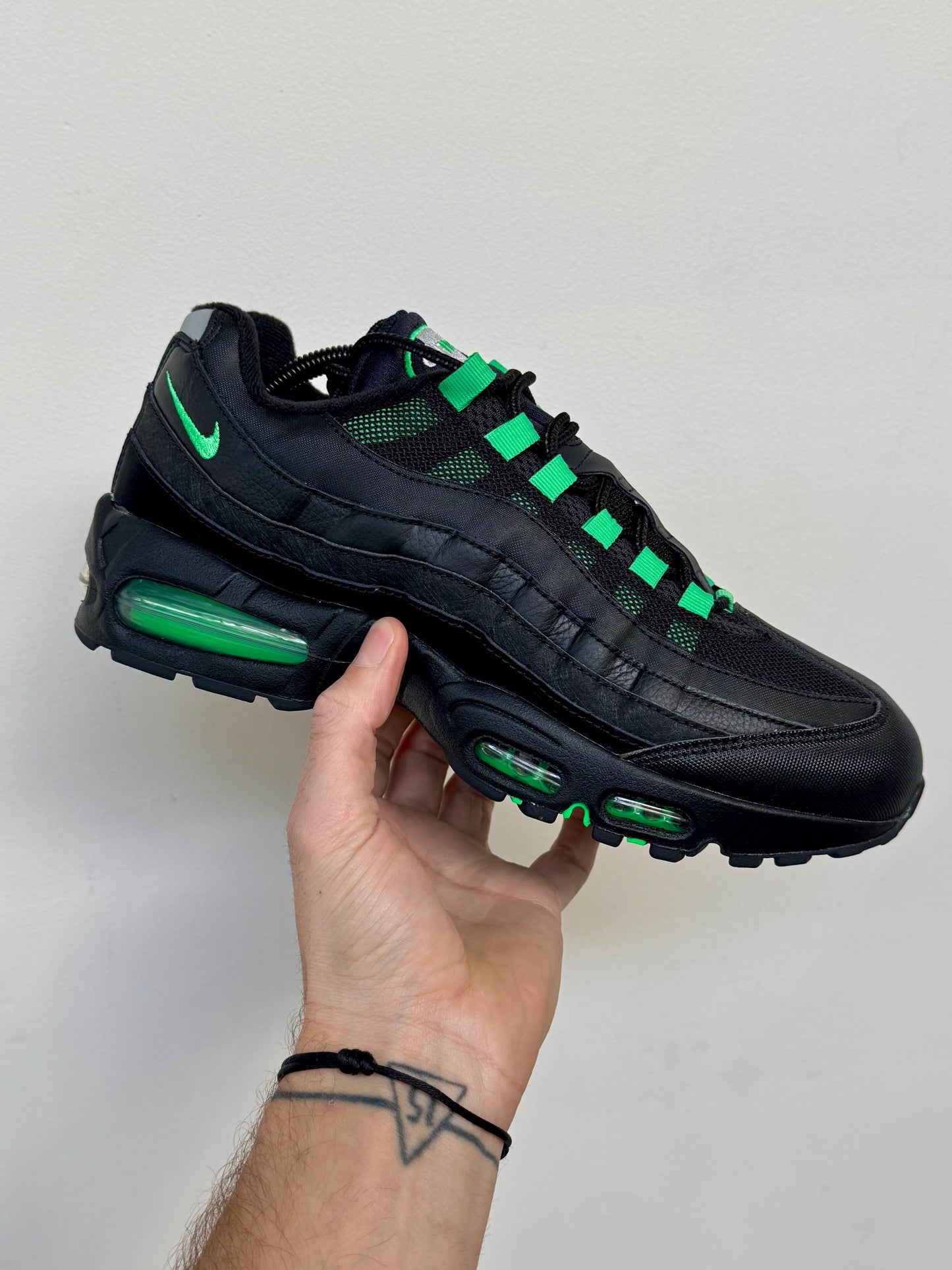 NK Air Max 95 OG Big Bubble Negro Verde Shock