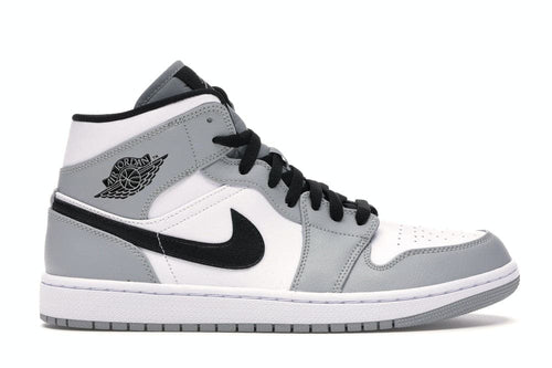 NK Air Jordan 1 Mid Hombre Gris Claro Smoke