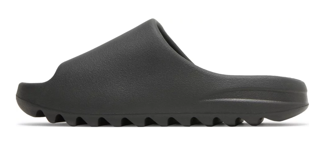 picture of the yeezy slide onyx facing left