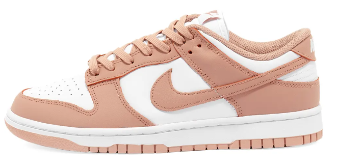 side view nike dunk low rose whisper