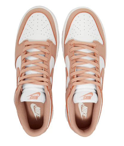 top of nike dunk low rose whisper