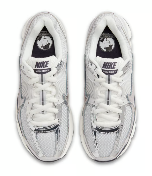 NK Zoom Vomero 5 Mujer Polvo Fóton / Plata Metálica