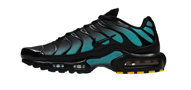 NK Air Max Plus Tuned 1 Negro / Cactus Polvo