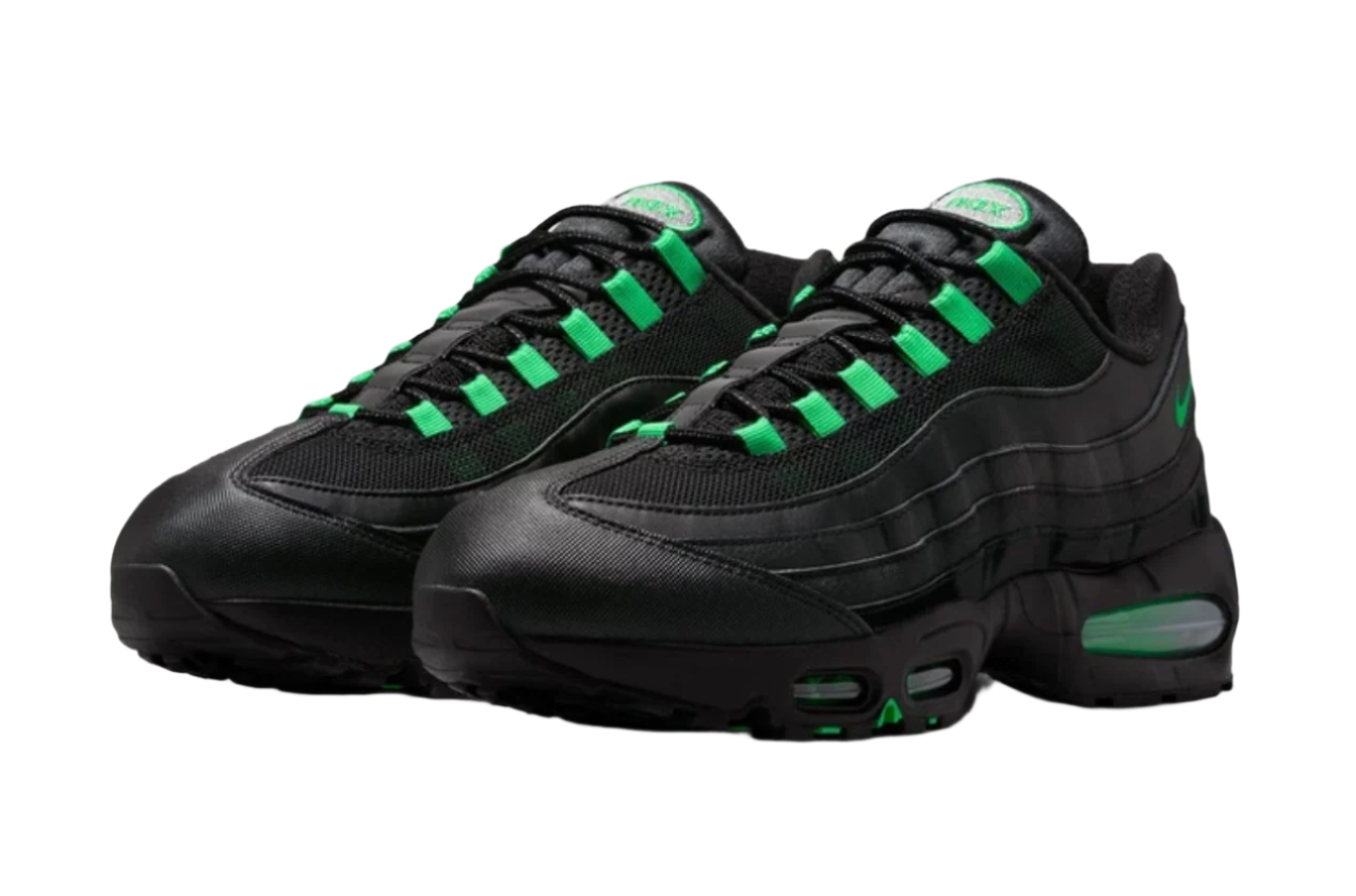NK Air Max 95 OG Big Bubble Negro Verde Shock