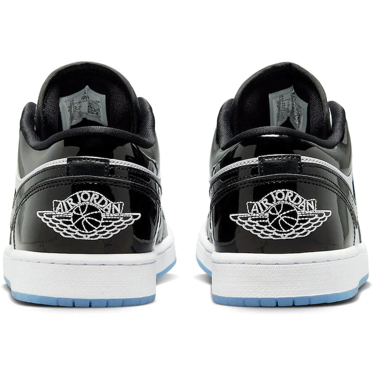 back of the nike air jordan 1 low concord